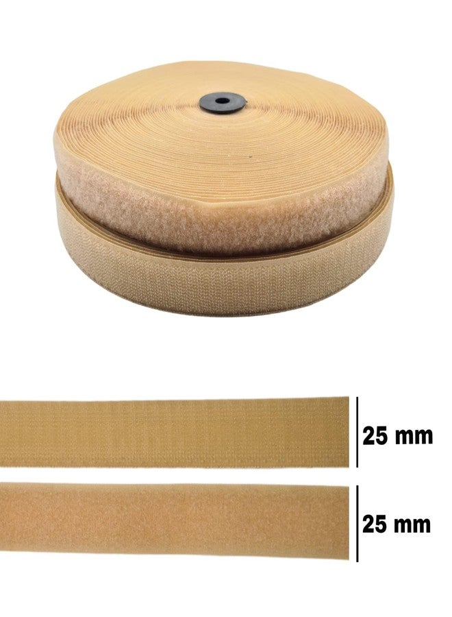 ZENITH 1 inch wide Beige (Skin Color) Hook and Loop Tape, No Glue Back, Fabric Fastener Interlocking Tape for Sewing, Crafts, DIY, Clothes, Shoes, Mosquito Nets etc (5 Meter) - Image 2